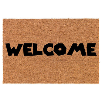 Welcome Retro Video Game Gamer Coir Doormat Door Mat Housewarming Gift Newlywed Gift Wedding Gift New Home - Thegiftio