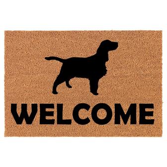 Welcome Springer Spaniel Dog Coir Doormat Door Mat Entry Mat Housewarming Gift Newlywed Gift Wedding Gift New Home - Thegiftio UK