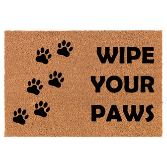 Wipe Your Paws Funny Coir Doormat Door Mat Housewarming Gift Newlywed Gift Wedding Gift New Home - Thegiftio UK