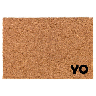 Yo Corner Coir Doormat Door Mat Housewarming Gift Newlywed Gift Wedding Gift New Home - Thegiftio UK