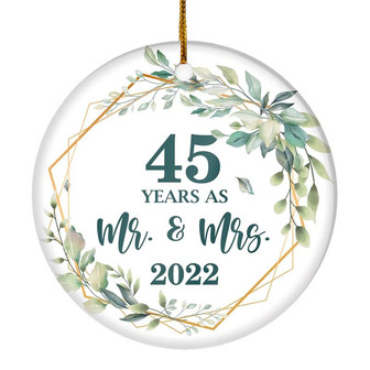30th Anniversary Wedding Ornament Married 30 Years As Mr and Mrs For Couples Christmas Husband Wife Wedding Gift Holiday Decoration Christmas Tree Ornament - Thegiftio UK