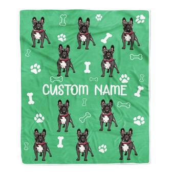 Personalized Custom French Bulldog Blanket for Dog Mother Mom Dog Father Dad Dog Lover for Women Men Boy Girl Christmas Customized Bed Fleece Throw Blanket - Thegiftio UK