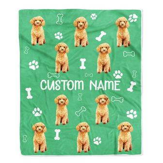 Personalized Custom Poodle Blanket for Dog Mother Mom Dog Father Dad Dog Lover for Women Men Boy Girl Birthday Christmas Customized Bed Fleece Throw Blanket - Thegiftio UK