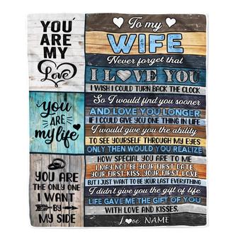 Personalized To My Wife Blankets For Wife From Husband You Are My Love Never Forget That I Love You Birthday Wedding Anniversary Christmas Fleece Blanket - Thegiftio UK