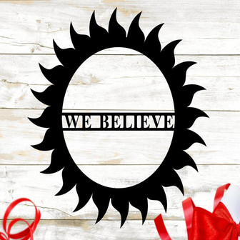We Believe | He Is Risen Sign | Easter Wall Decor | Easter Sign | Metal Signs | Farmhouse Metal Sign - Thegiftio UK