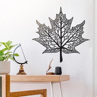 Canadian Leaf Metal Wall Sign, Christmas Gift, Bedroom Decor, Home Decoration - Thegiftio UK