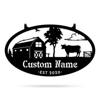 Choose Your Farm Sign Cut Metal Sign Metal Wall Art Metal House Sign - Thegiftio UK