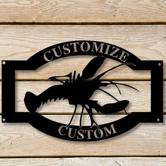 Crawfish Metal Outdoor Sign, Crawfish Boil Sign, Outdoor Kitchen Metal Signs, Crawfish House Sign, Lobster Sign, Cajun Party Sign, Chef Sign - Thegiftio UK
