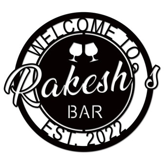Custom Bar Signs Personalized Bar Signs for Bar Decor - Thegiftio UK