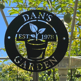 Custom Gift for Gardener, Metal Personalized Garden Sign - Thegiftio UK
