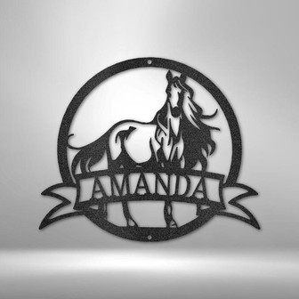 Custom Horse Sign Metal Ranch Sign Farmhouse Decor Outdoor Family Name Sign Outdoor Decor Metal Sign Custom Metal Ranch Signsss - Thegiftio UK
