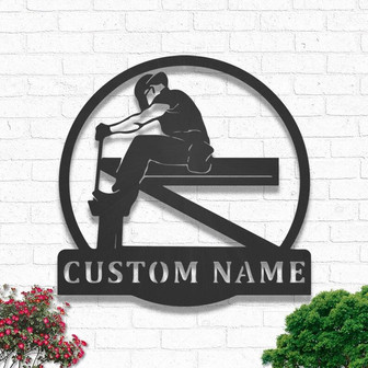 Custom Ironworker Metal Wall Art, Personalized Ironworker Name Sign Decoration For Living Room - Thegiftio