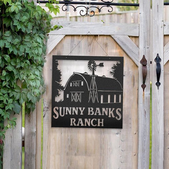 Custom Metal Barn Sign Metal Farm Sign Barn And Windmill Indoor Or Outdoor Sign - Thegiftio UK