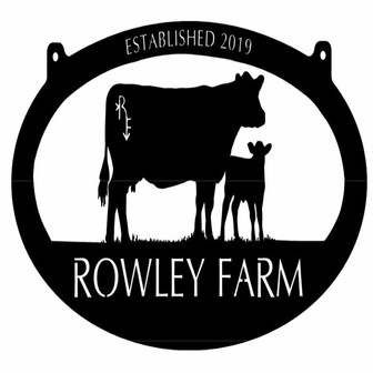 Custom Metal Cow Calf Sign Can Add Your Brand Cow Calf Sign Cattle Sign Cow Farm Sign Metal Wall Art Metal House Sign - Thegiftio UK