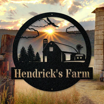 Custom Metal Farm Barn Sign-Metal Sign - Thegiftio UK