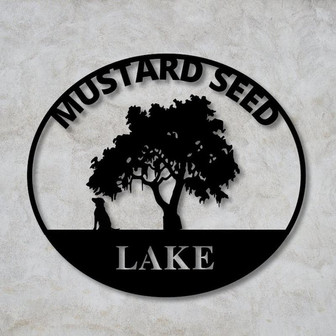 Custom Metal Farm Sign Lake House Sign Metal Wall Art Farmhouse Decor Family Name Sign Metal Tree Sign Metal Sign For Farmer - Thegiftio UK