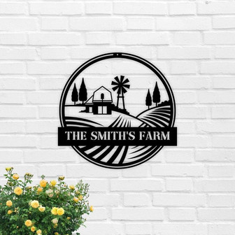 Custom Metal Farm Sign-Personalized Barn Metal Sign-Farmhouse Decor - Thegiftio UK