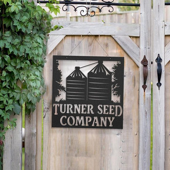 Custom Metal Silo Sign Metal Farm Sign Silo Indoor Or Outdoor Sign - Thegiftio