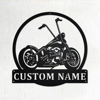Custom Motorcycle Metal Sign Gift For Dad, Son, Brother - Thegiftio UK