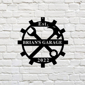 Custom Workshop Man Cave Sign, Man Cave Metal Signs, Personalized Man Cave Sign Metal - Thegiftio
