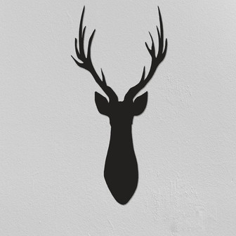 Deer Head Metal Wall Art Christmas Gifts Animal Wall Art Gifts For Him Living Room Wall Decor Bedroom Wall Decor Farmhouse Wall Decor - Thegiftio UK