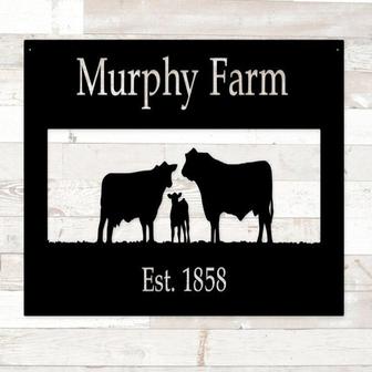 Farm Sign Or Ranch Sign Custom Name Sign Family Name Sign Rustic Steel Personalized Gift Vintage Personalized Sign Custom Metal Sign - Thegiftio UK