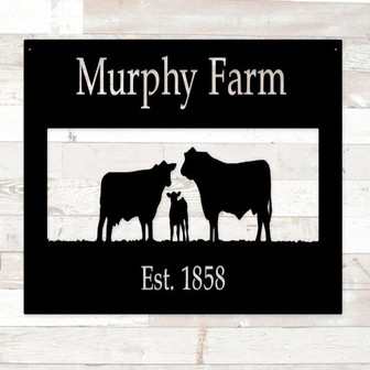 Farm Sign Or Ranch Sign Custom Name Sign Family Name Sign Rustic Steel Personalized Gift Vintage Personalized Sign Custom Metal Sign - Thegiftio