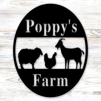 Farm Sign Zoo Sign Personalized Farm Sign Barn Sign Ranch Sign Farmhouse Decor Farmhouse Sign Animal Sign Custom Sign Sign - Thegiftio UK