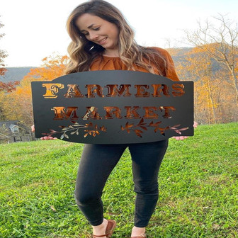 Farmers Market Sign Farmhouse Sign Metal Sign Metal Farmhouse Sign Metal Farmers Market Sign Farmhouse Decor - Thegiftio UK