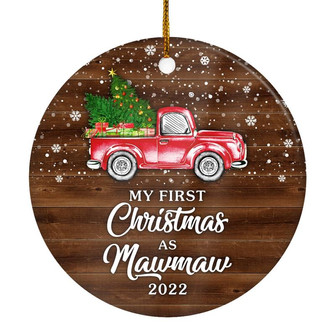 My First Christmas As Mawmaw Ornament 2022 New Mawmaw Decoration Christmas Tree Ornament - Thegiftio UK