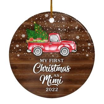 My First Christmas As Mimi Ornament 2022 New Mimi Decoration Christmas Tree Ornament - Thegiftio UK