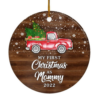My First Christmas As Mommy Ornament 2022 New Mommy Decoration Christmas Tree Ornament - Thegiftio UK