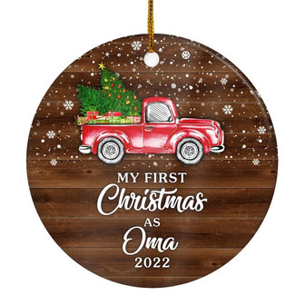 My First Christmas As Oma Ornament 2022 New Oma Decoration Christmas Tree Ornament - Thegiftio UK