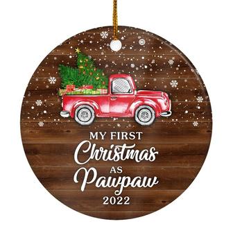 My First Christmas As Pawpaw Ornament 2022 New Pawpaw Decoration Christmas Tree Ornament - Thegiftio UK