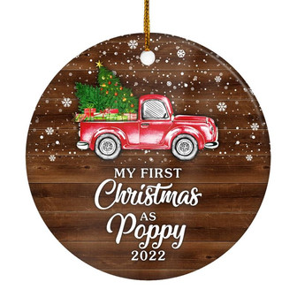 My First Christmas As Poppy Ornament 2022 New Poppy Decoration Christmas Tree Ornament - Thegiftio UK