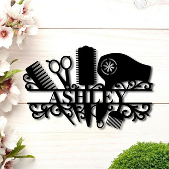 Hairdresser Gift, Hair Stylists Gift, Cosmetology Gifts, Metal Hair Stylist Sign, Hair Salon, Beauty Salon, Hair Salon Metal Wall Art, Booth Sign - Thegiftio UK