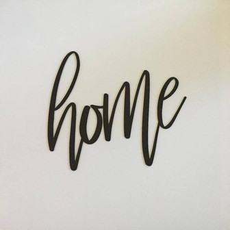Home Metal Sign Farmhouse Decor Metal Wall Art Housewarming Gift Metal Words Home - Thegiftio UK