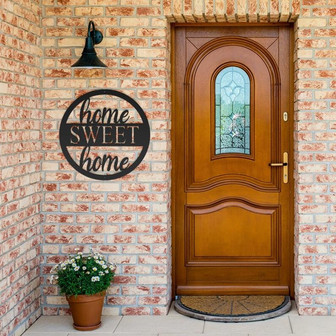 Home Sweet Home Metal Wall Art - Thegiftio UK
