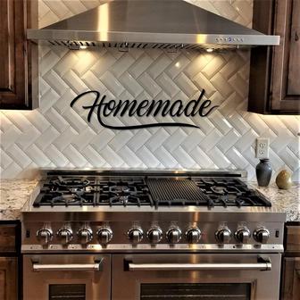 Homemade Sign Metal Wall Art Homemade Metal Sign Farmhouse Style Decor Metal Words For The Wall Homemade Word Art Kitchen Sign - Thegiftio UK