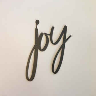 Joy Metal Sign Farmhouse Decor Metal Wall Art Gift Metal Wordsreligious Sign Joy Sign - Thegiftio UK