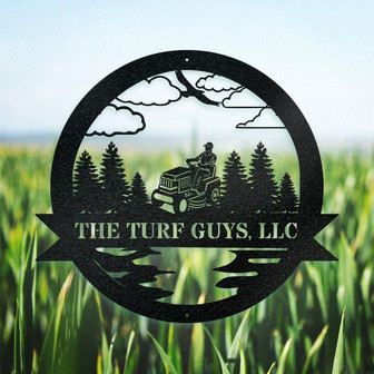 Lawn Mower Metal Monogram Metal Cut Out Signs, Laser Cut Metal Signs - Thegiftio UK