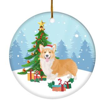 Merry Christmas Tree Corgi Christmas and Dogs Gift for Dog Lovers Christmas Tree Ornament - Thegiftio UK