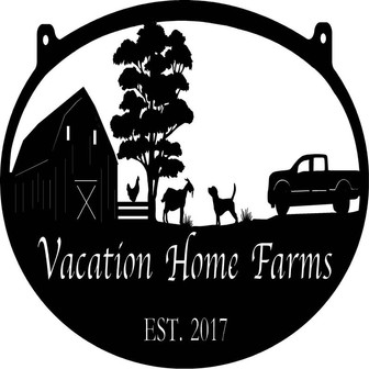 Metal Farm Sign With Fence And Chicken Goat And Pickup Metal Wall Art Metal House Sign - Thegiftio UK