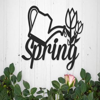 Metal Garden Decor Spring Decor Mothers Day Gift Tulips Front Porch Sign Metal Wall Art Farmhouse Decor Garden Sign - Thegiftio UK