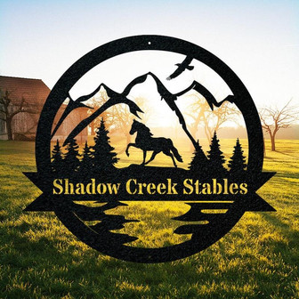 Metal Horse Sign – TN Walker - Great Outdoor Metal Sign - Thegiftio UK