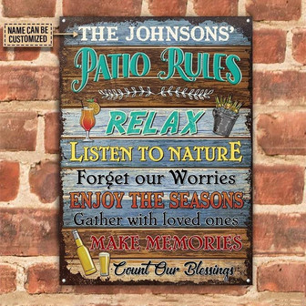 Metal Sign- Make Memories Custom Name Rectangle Metal Sign Nice Design - Thegiftio UK