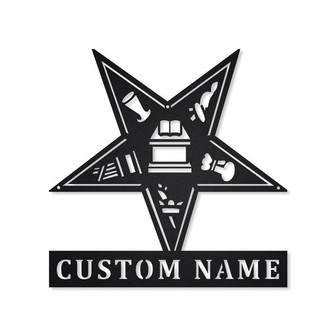 Order Of The Eastern Star Masonic Metal Wall Decor Metal Mason Sign| Farmhouse Decor Housewarming Outdoor Metal Sign - Thegiftio UK