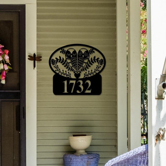 Owl Address Sign Owl Decor Farmhouse Decor Owl Wall Hanging Owl And Flower Decor Owl Wall Art Metal Address Sign Address Sign Porch - Thegiftio UK