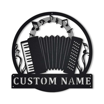 Personalized Accordion Metal Sign Art | Custom Accordion Metal Sign | Accordion Gifts for Men | Accordion Gift | Musical Instrument Gift - Thegiftio UK