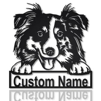 Personalized Australian Shepherd Dog Metal Sign Art v2 | Custom Australian Shepherd Dog Metal Sign | Dog Gift | Birthday Gift - Thegiftio UK
